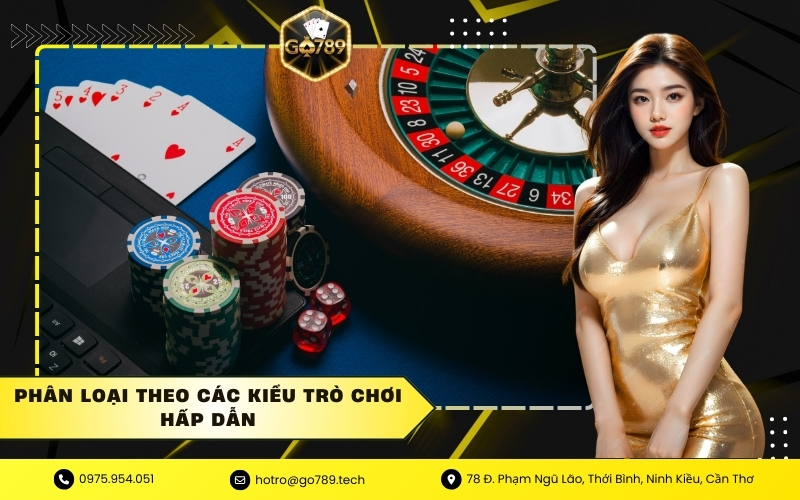 Phân loại theo các kiểu trò chơi hấp dẫn