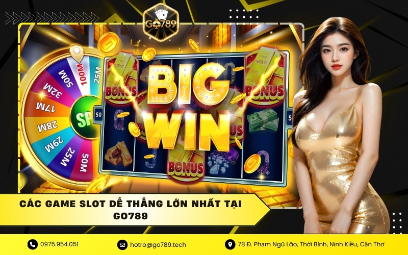 Các game slot dễ thắng lớn nhất tại Go789